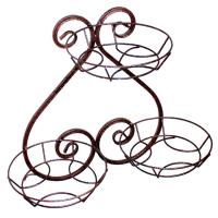 Подставка Настенная РЗДИ Пика на 3 горшка, медь