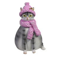 Копилка Кошка Шарлотта (серая) L10W10H14,5 715256/SK140