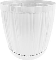 Кашпо Барселона D270 9,6л белый с прик. под. IG6232 /12шт/ПР