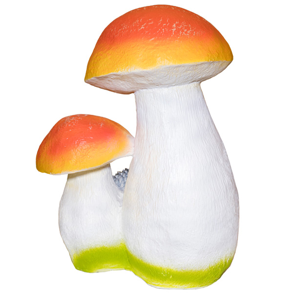 Фигура Гриб тройной с ежиком пластик ПЛ-19