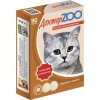 Витамины Доктор ZOO для кошек со вкусом копченостей 90 таблеток 