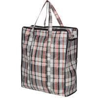 Сумка на молнии 40*35*15см клетка полипропилен 008581 /шт/Рыжий Кот
