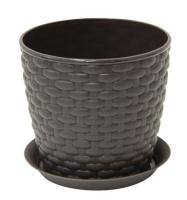 Кашпо РОТАНГ 2л коричневый М 3081