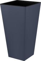 Кашпо Лондон Cube 300*564мм 34л вулканический серый с вставкой IG7804 /4шт/ПР 