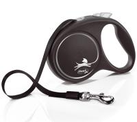 Рулетка Флекси Дизайн L трос 5м на 50кг черная/34101/20/Евро