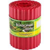 Бордюрная лента Комфорт 10см*9м красная