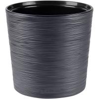 Кашпо La Decoro 15л антрацит с вставкой КШ-0696 /5шт/ПП