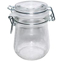 Банка стеклянная 500мл БУГЕЛЬНЫЙ ЗАМОК с крышкой /150шт/ОП