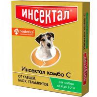 Капли Инсектал Комбо от внешн. и внутр. паразитов д/собак 4-10кг/42шт/N204/Экопром ЧЗ