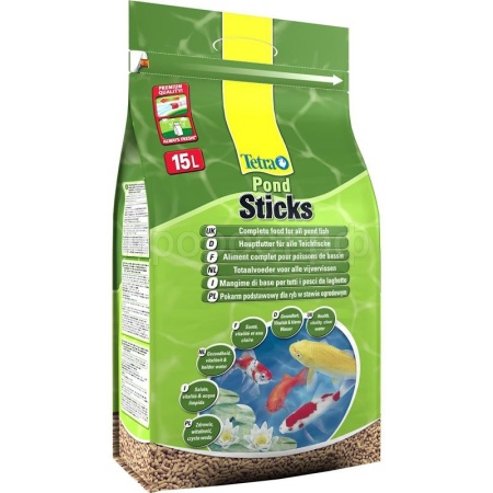 Корм для рыб Tetra Pond Sticks крафт-пакет 15 л палочки для прудовых рыб