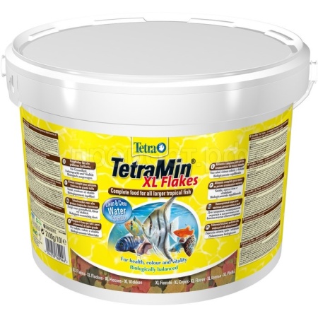 Корм для рыб Tetra Cichlid XL Flakes ведро 10 л крупные хлопья для цихлид и крупных рыб