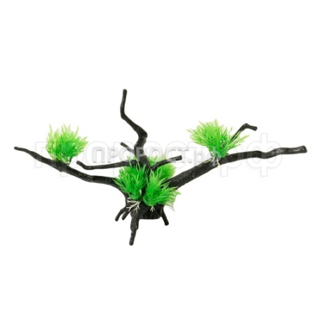 Грот Decor 217 Коряга с растением 34*10*18см 