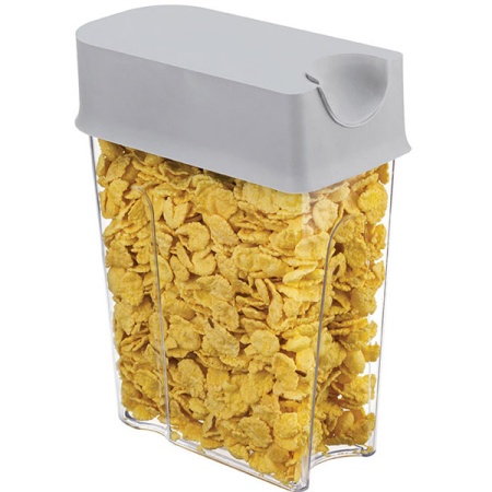 Емкость д/сыпуч. прод. 2,2л ФОЛД смоки М1249 /8шт/М-пласт 