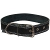 Ошейник кожа черный 1сл 35мм DONBARON